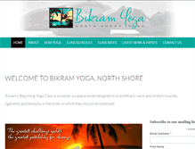 Tablet Screenshot of bikramyogahawaii.com